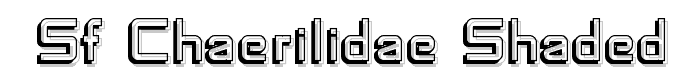SF Chaerilidae Shaded font